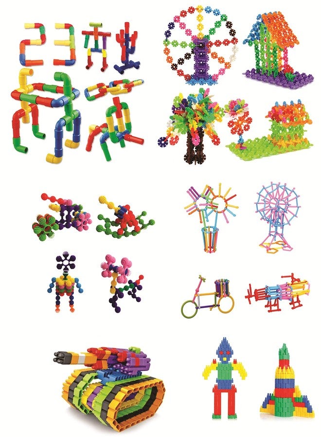 Chocozone Return Gifts for Birthday Party Pack of 12 Building Block Kits with 50pcs Each Kit Return Gift for Birthday Party for Kids (2 in 1 Building Block Toys) (Mix Design Blocks) - Image 1